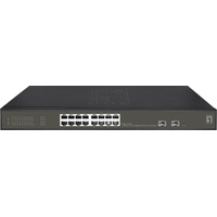 Levelone Switch 16x GE GES-2118P 2xGSFP 16xPoE+ (18 Ports),