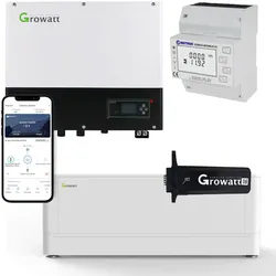 Growatt SPH3600 0% MwSt §12 III UstG 3,6kW Hybrid Wechselrichter mit 2.56kWh Sol...