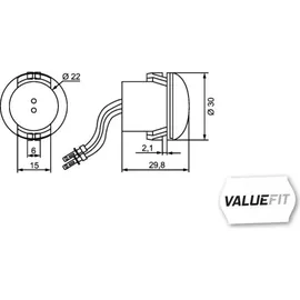 Hella Seitenmarkierungsleuchte 2PS 357 011-001