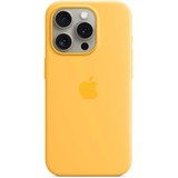 Apple iPhone 15 Pro Silikon Case mit MagSafe - Warmgelb