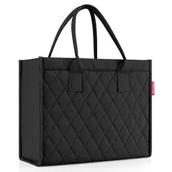 reisenthel® Einkaufstasche daily shopper rhombus Kunststoff schwarz DN 7059