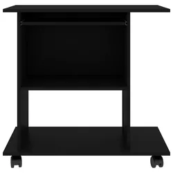 vidaXL Schreibtisch Schwarz 80x50x75 cm Holzwerkstoff