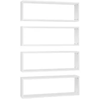 vidaXL Wandregal Würfelregale 80 x 15 x 26,5 cm Weiß