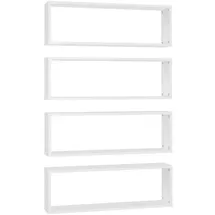 vidaXL Wandregal Würfelregale 80 x 15 x 26,5 cm Weiß