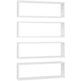 vidaXL Wandregal Würfelregale 80 x 15 x 26,5 cm Weiß
