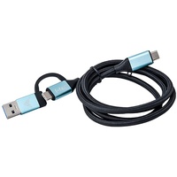 ITEC i-tec USB-C auf USB-C Kabel mit integriertem USB
