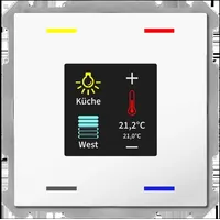 MDT technologies Taster Smart 63 4-fach Farbdis.Studiows/glä BE-TAS63T4.01