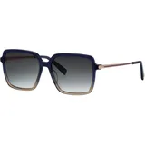 Brendel Eyewear Sonnenbrille BRENDEL EYEWEAR "Modell 907051", Damen, blau, beige, leicht glänzend, mehrfarbig, Sonnenbrillen Sonnenbrille, Form Karree/Eckig, Logoschriftzug auf Bügel, Kombifassung