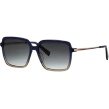Brendel Eyewear Sonnenbrille BRENDEL EYEWEAR "Modell 907051", Damen, blau, beige, leicht glänzend, mehrfarbig, Sonnenbrillen Sonnenbrille, Form Karree/Eckig, Logoschriftzug auf Bügel, Kombifassung