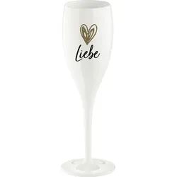Cheers Champagnerglas mit Schriftzug Liebe