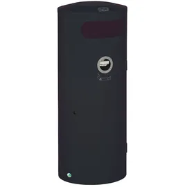 Proregal Kombiascher mit Einflügeltür Ascher innen 70 Liter, HxBxT 104,5 x 42 x 42 cm Verzinkter Stahl Anthrazit