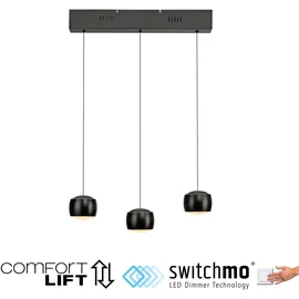just light. Just Light LED Pendelleuchte Ballini 3 Flammig 220 cm warmweiß