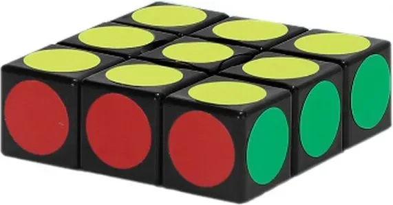 1x1 Würfel-Puzzle (angenommen), Klassisches Sticker-Design, Neuheitenspielzeug für Anfänger