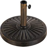 Yaheetech Schirmständer Kunststoff 14 kg Schwarz