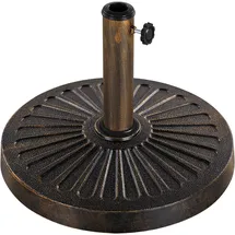 Yaheetech Schirmständer Kunststoff 14 kg Schwarz