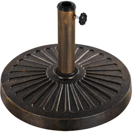 Yaheetech Schirmständer Kunststoff 14 kg Schwarz