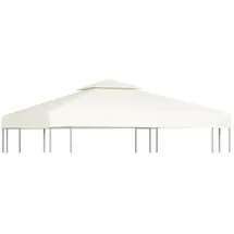 vidaXL Pavillon-Ersatzdach 310 g/m2 Cremeweiß 3 x 3 m