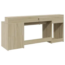 vidaXL Schreibtisch Sonoma Eiche braun