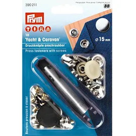 Prym Nähfrei Druckknöpfe 15mm Yacht & Caravan (10St) SB-Karte