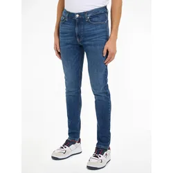 Skinny-fit- »Simon Skinny  Slim«, mit Logoprägung, Gr. 30 - Länge 34, Denim Dark, , 37785015-30 Länge 34