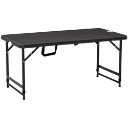 Outsunny Gartentisch Stahl, HDPE
