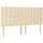 vidaXL Boxspringbett mit Matratze Creme 180x200 cm Stoff