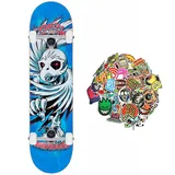 BIRDHOUSE X Tony Hawk Professionelles Skateboard, Einstiegslevel Stage 1 – beste Leistung auf allen Niveaus (spiralblau, 7,75 Zoll)