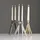 Kartell Kerzenleuchter Abbracciaio Aluminium Gold