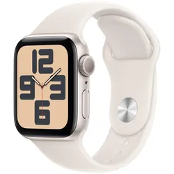 Apple Watch SE (GPS) 40mm Aluminiumgehäuse polarstern, Sportarmband polarstern (S/M)