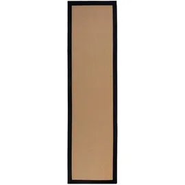 Flair Rugs Läufer FLAIR RUGS "Kira mit Fischgrätmuster, aus Jute", schwarz, B:60cm H:3mm L:230cm, Jute, Kunstfaser, Teppiche, Läufer