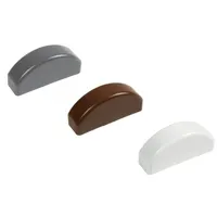 Zaunlatten Kappe - Braun 74 x 20 mm - Ersatz Kunststoffkappe gerundet - Ersatzkappe für die Reparatur von Zäune, Gartenzäune und Lattenzäune im Garten