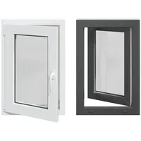 vidaXL Kellerfenster RISOR 50 x 75 cm grau
