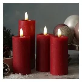 adilina LED Kerze LINA 12,5 cm rot