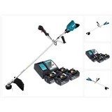 Makita DUR 369 ART4 Akku Freischneider 36 V ( 2x 18 V ) 43 cm Brushless + 4x Akku 5,0 Ah + Ladegerät