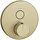 GESSI HI-FI Thermostat, mit Tasten-Bedienung on/off. 1-Weg, 38711727, Farbe: Messing gebürstet