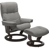 Stressless Stressless® Relaxsessel »Mayfair«, (Set, Relaxsessel mit Hocker), mit Classic Base, Gestell Braun grau
