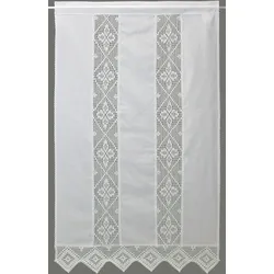 HOSSNER - ART OF HOME DECO Gardine »Achental«, (1 St.) HOSSNER - ART OF HOME DECO weiß 150 cm