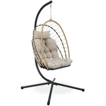 beautysofa Hängesessel Mykonos Beige