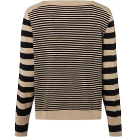 Marc Cain Strickpullover Beige / Schwarz 44