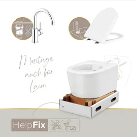Lenz Gästebad-Set 'Perfect Fit' weiß/chrom 8-teilig