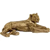 Kare DESIGN Deko-Figur Lion Gold 51727 Polyresin