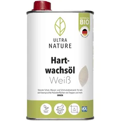 ULTRA NATURE Hartwachsöl, 0,25-0,5L, Natürlich Bio, Lösemittelfrei, verschiedene Farben