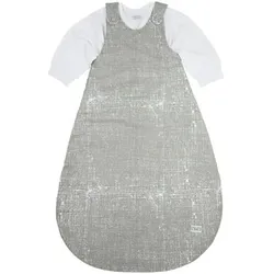 Meyco Schlafsack 2 teilig gefüttert fine lines hellgrau, 80/86