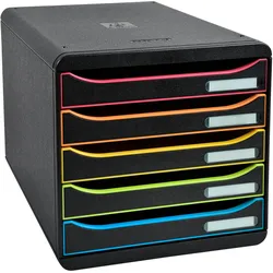 Exacompta Black-Office Big Box Plus 5 Schübe