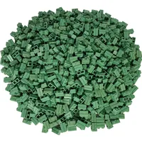 LEGO LEGO: 250 Stück Profil-Mauersteine 1x2 in Sandgrün -