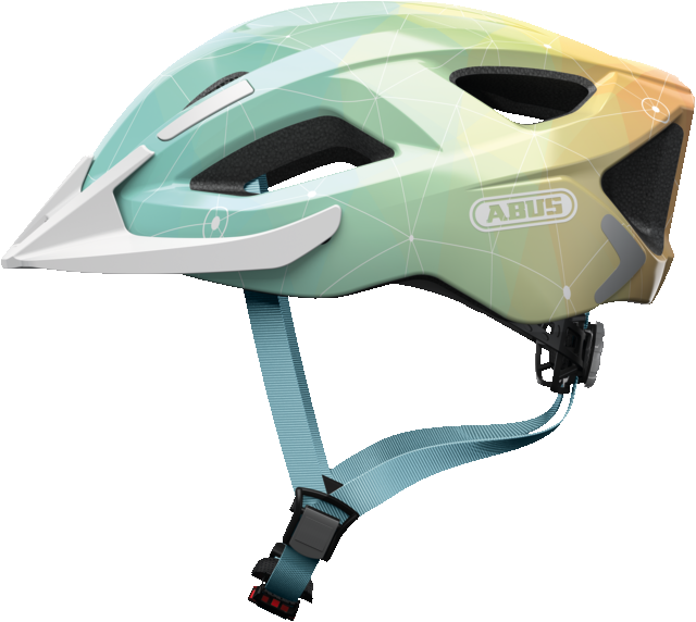 ABUS Aduro 2.0 Blue Palm Fahrradhelm Größe M 52-58 cm Allround+Touring Helm 