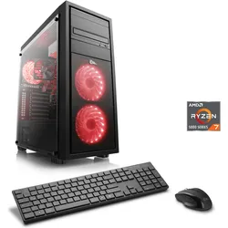 CSL Gaming-PC "Sprint V28318", schwarz, Microsoft Windows 11 Home, 32 GB RAM 1000 GB SSD, Computer
