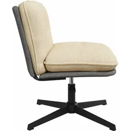 vidaXL Bürostuhl Stoff Creme