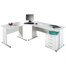 MÖBELPARTNER Schreibtisch Serie 200 weiß
