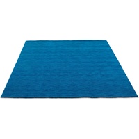 Wollteppich Karchau, Home affaire, rechteckig, Höhe: 13 mm, Handweb Teppich, meliert, reine Wolle, handgewebt, brilliante Farben blau 90 cm x 160 cm x 13 mm